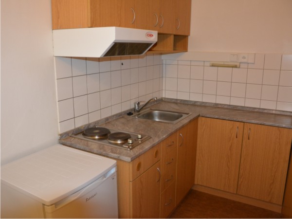 Shared kitchen at Harcov dormitories